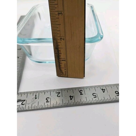 Pyrex 8602 Blue Tint Glass Baking Dish 2 Cups 473 ml 1 3/4" x 4 3/4 x 6 3/4" - Picture 6 of 8